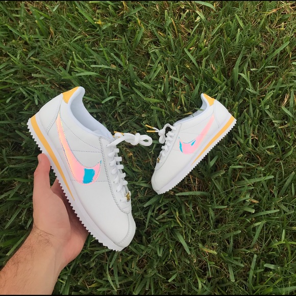 nike cortez iridescent